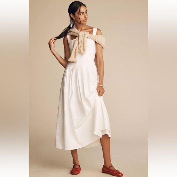 Reformation Dresses & Skirts - NWT Reformation Mika Midi dress white size 12